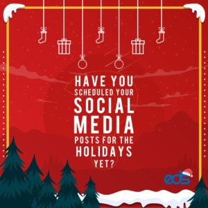 Have you scheduled your social media posts for the holidays yet?