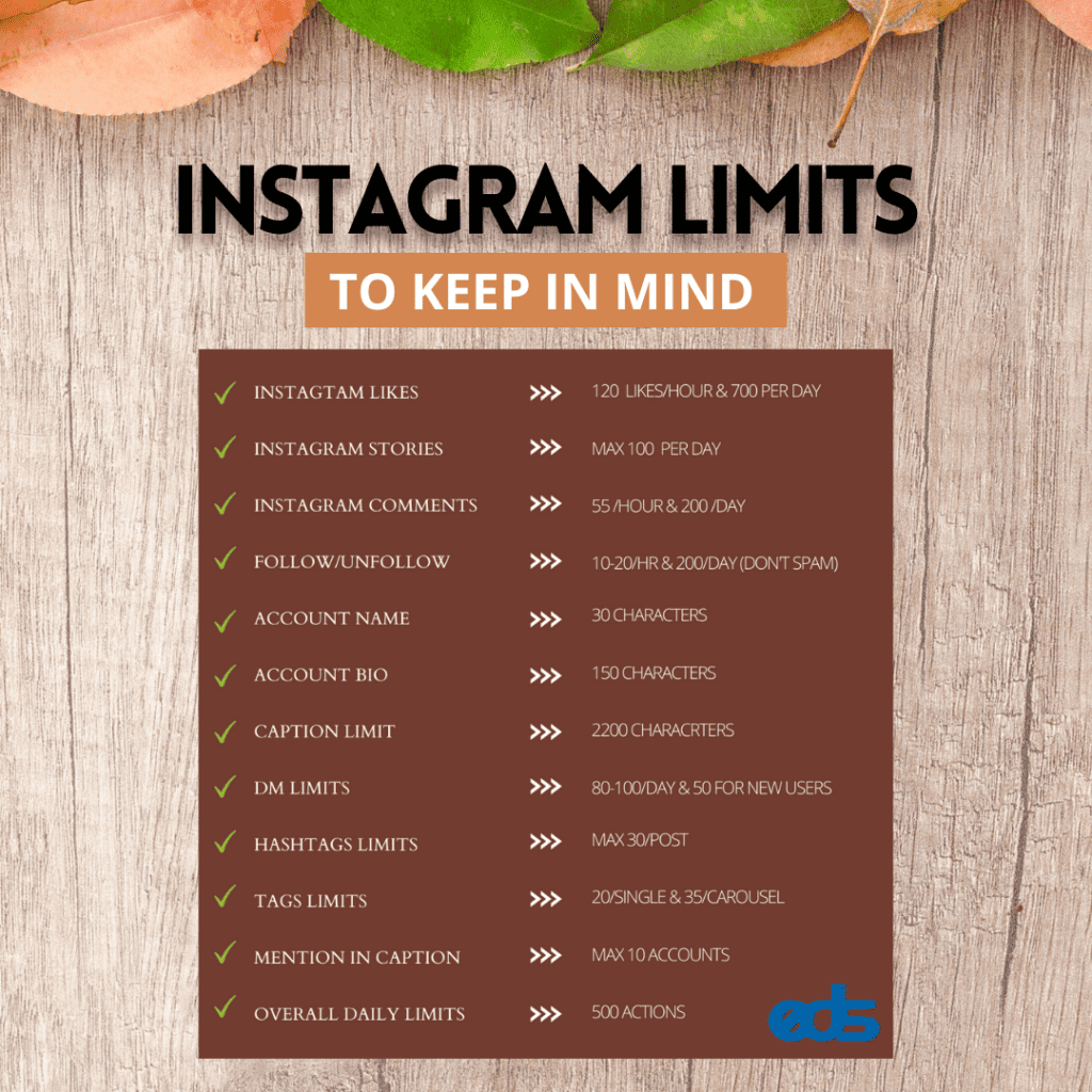 Instagram Limits to Keep in mind