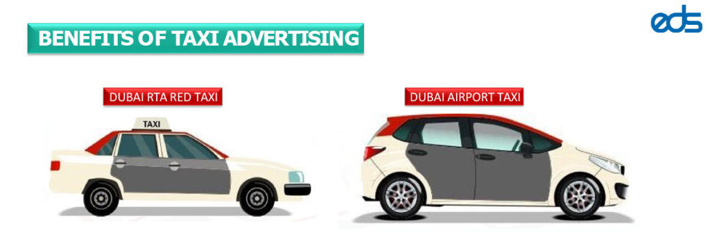 Red Taxi Advertising Dubai UAE