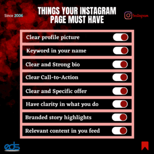 Things Your Instagram Page Must Have