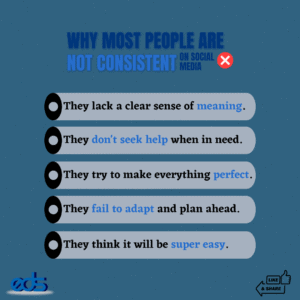 Why most people are not consistent on Social Media