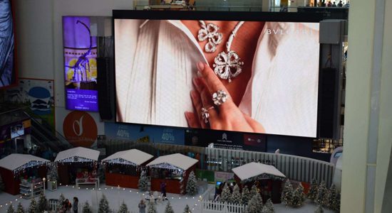 Dubai Mall Advertising - Ice Rink Screen