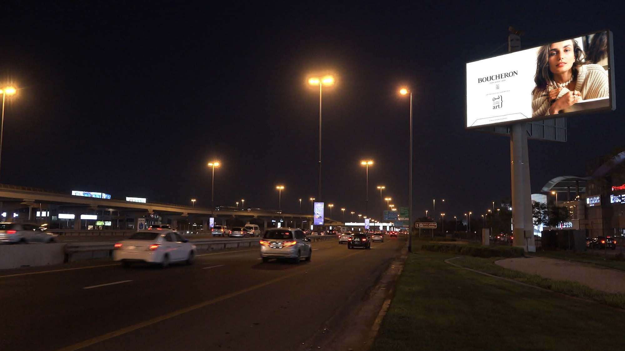 Digital Unipole Advertising on Sheikh Zayed Road 