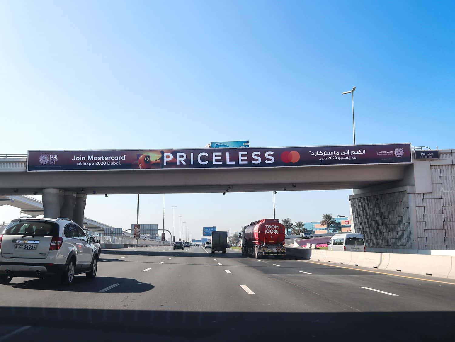 Bridge Banner Advertising on Sheikh Zayed Road Dubai (SZR)