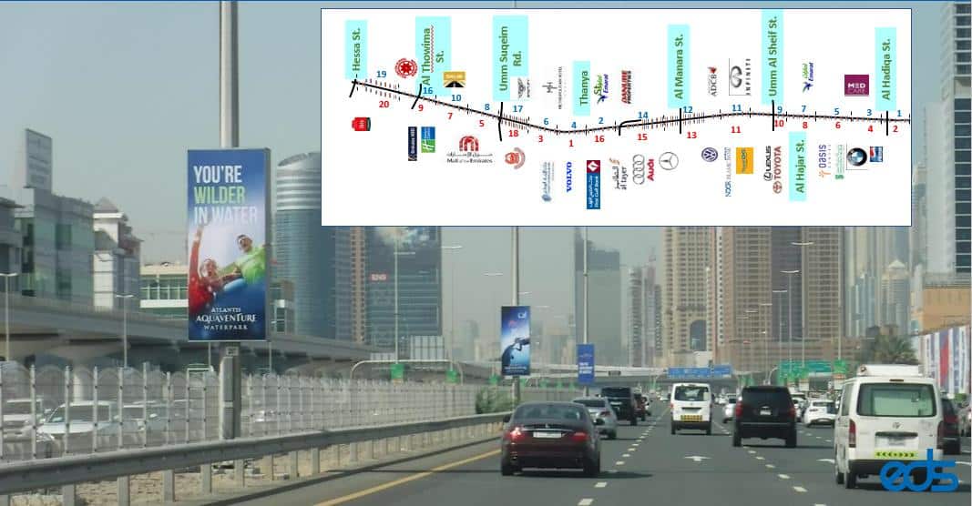LAMPPOST ADVERTISING IN DUBAI